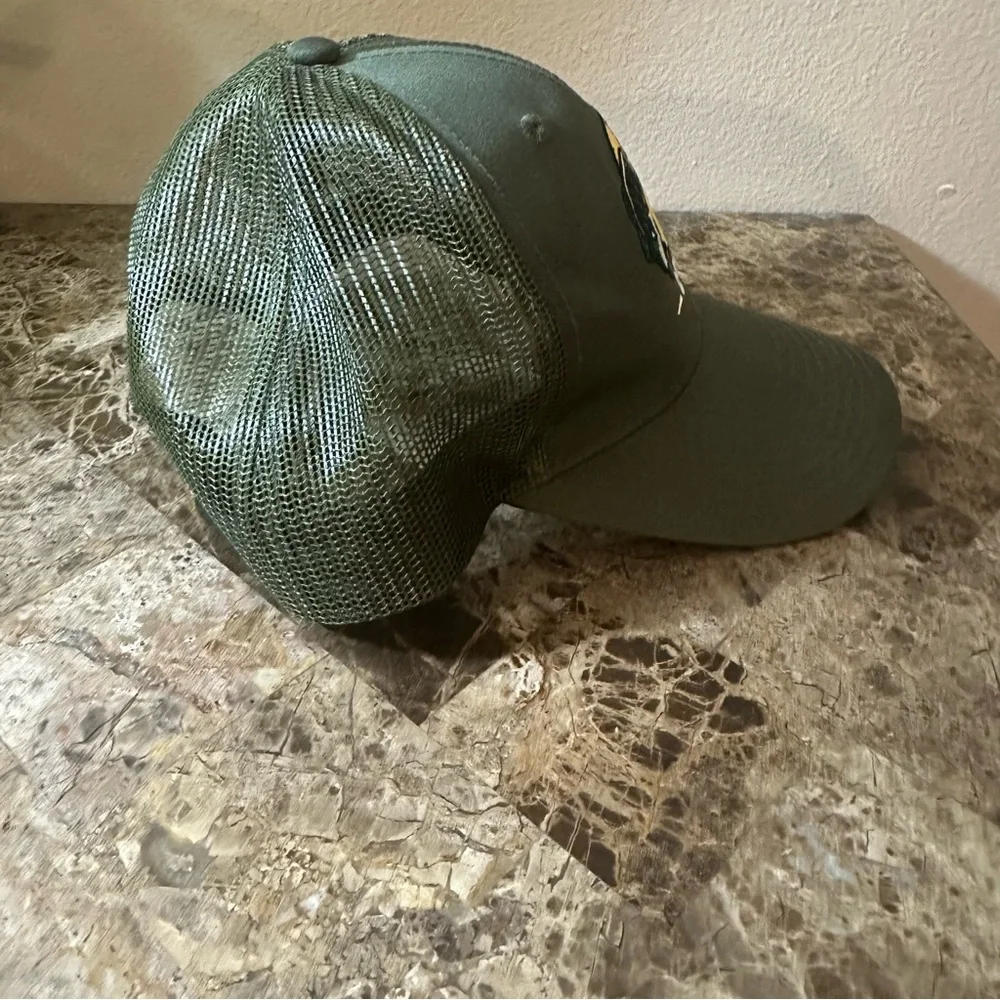Bass Pro Club Green Trucker Adjustable Hat - Picture 4 of 8
